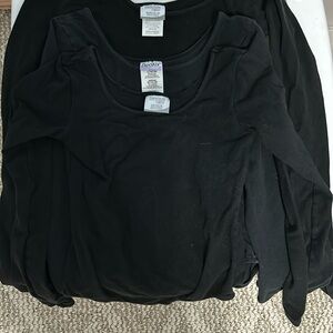 Danskin long sleeve black leotards